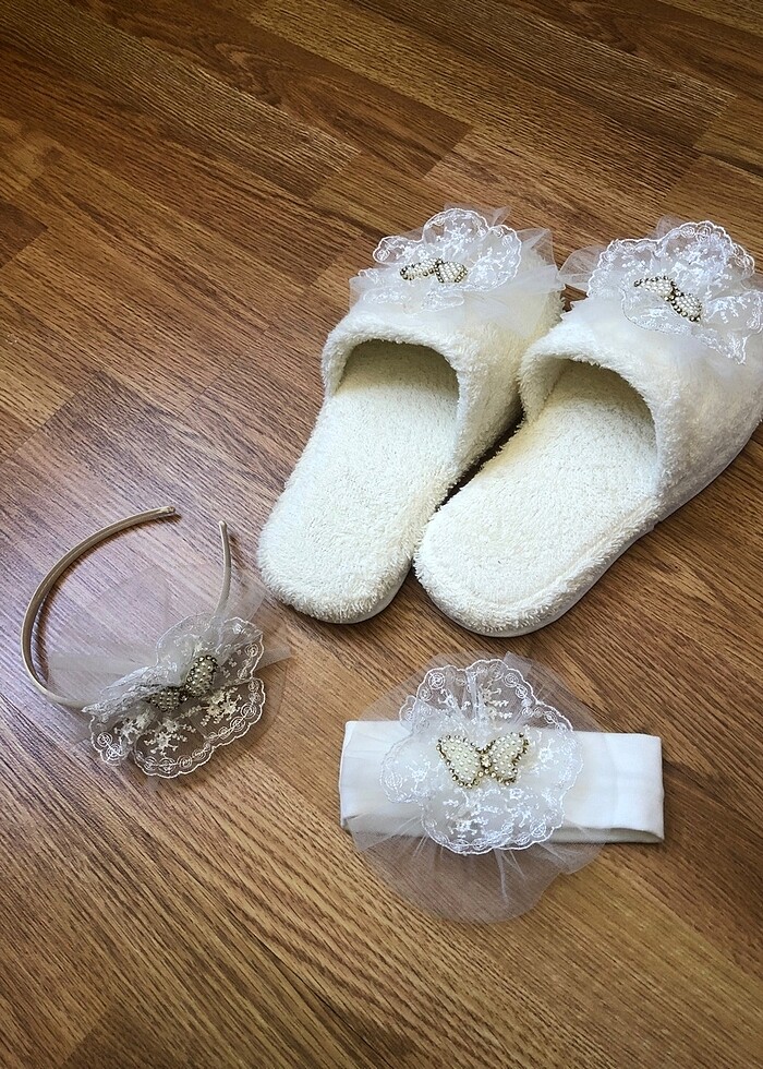 Lohusa hastane terlik taç takımı - Görsel 5