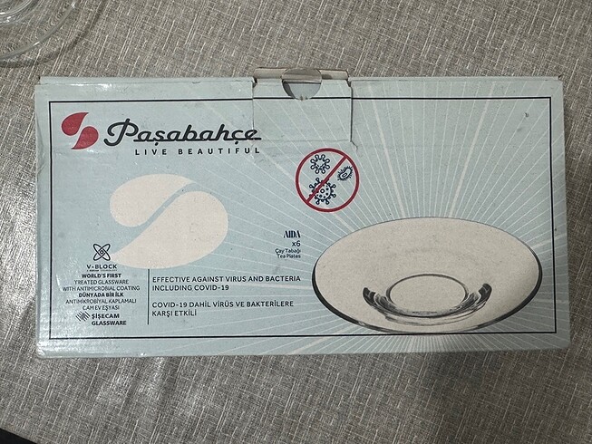 Paşabahçe çay tabağı ajda 6?lı