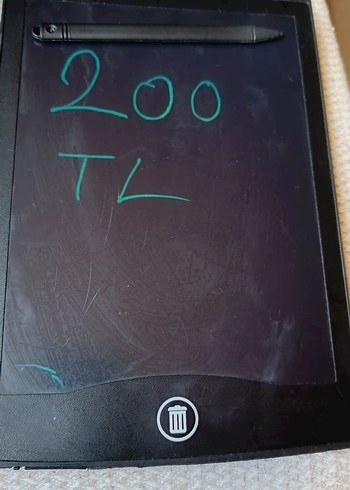 Siyah Elektronik Yazı Tahtası Tablet