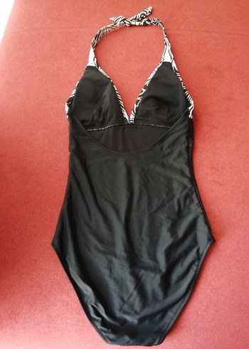 SIFIR Siyah beyaz Kadın Mayo halka detaylı - Görsel 3