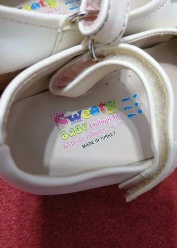 ORTOPEDİK ONE SWEETY Kız Çocuk Beyaz Fiyonklu Babet Ayakkabı - Görsel 3