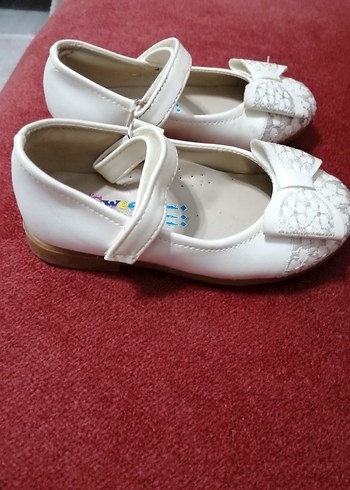 ORTOPEDİK ONE SWEETY Kız Çocuk Beyaz Fiyonklu Babet Ayakkabı - Görsel 2