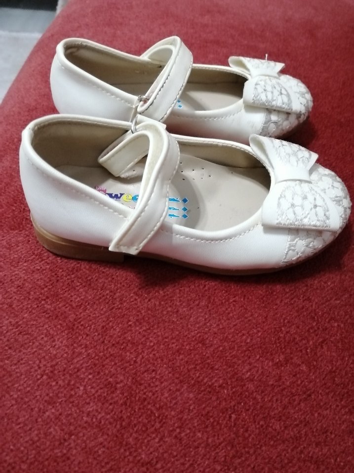 ORTOPEDİK ONE SWEETY Kız Çocuk Beyaz Fiyonklu Babet Ayakkabı - Görsel 2