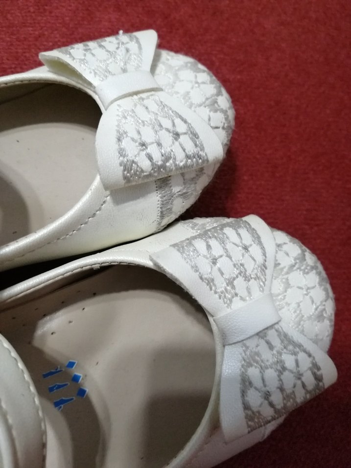 ORTOPEDİK ONE SWEETY Kız Çocuk Beyaz Fiyonklu Babet Ayakkabı - Görsel 4