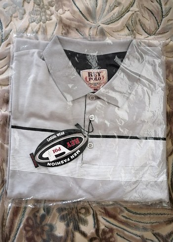 Sıfır paketli gri erkek tişörtü (Pamuklu)