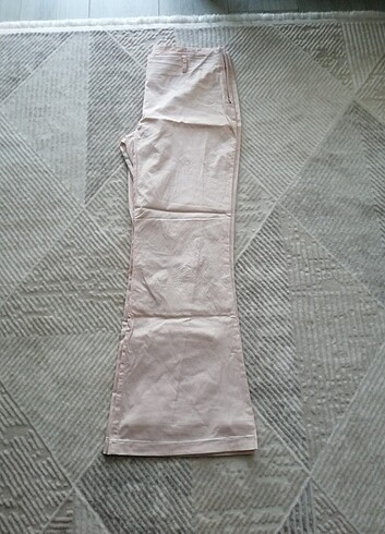 xl Beden ten rengi Renk Yazlık Vintage Pamuklu Pantolon