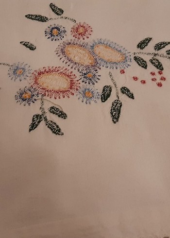 Nakışlı Beyaz Ortü - Görsel 6