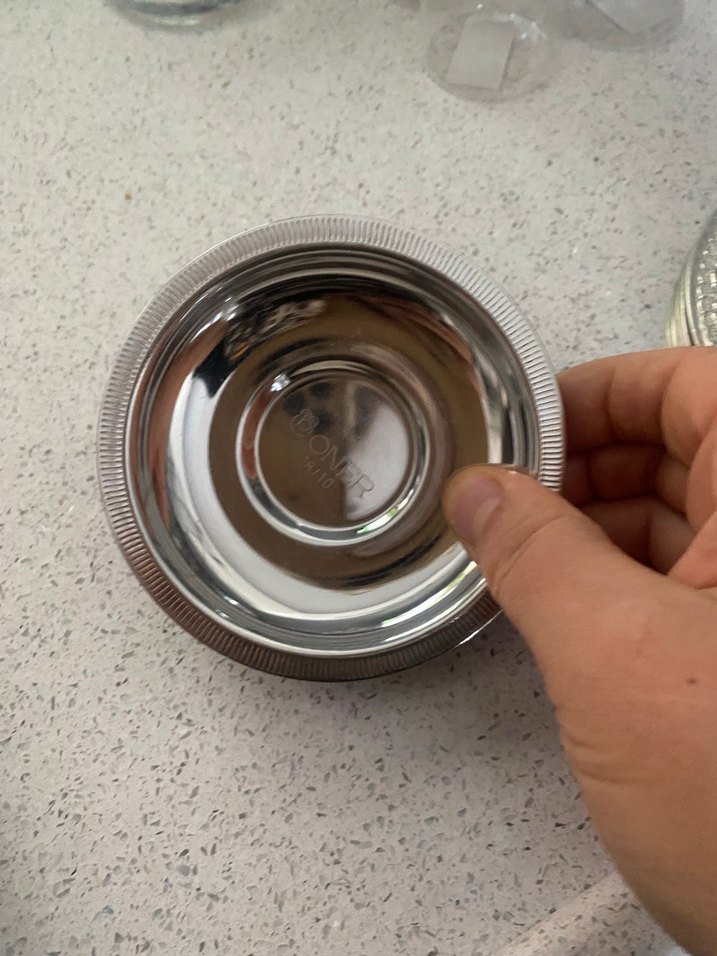 Parlak Gümüş Renkli Tabak - Görsel 2