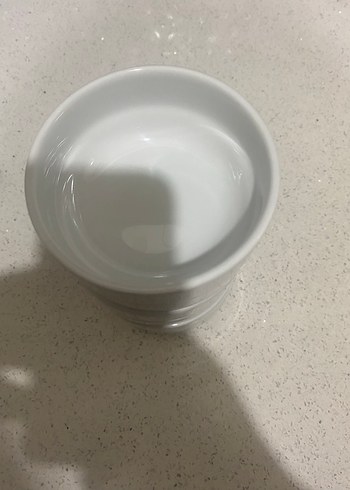 Beyaz Seramik Fincan ve Tabak Takımı - Görsel 7