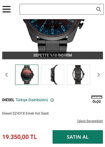 Turuncu Kadranlı Siyah Minimalist Erkek Saati - Görsel 5