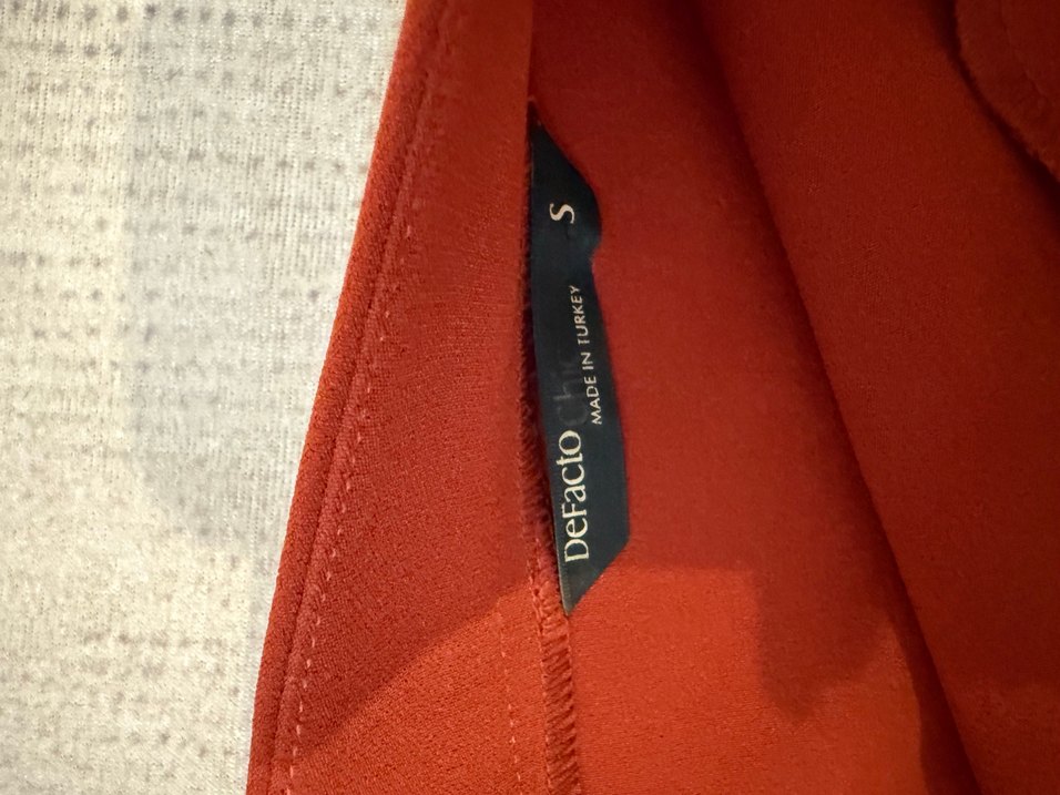 Kırmızı Mini Kemerli Kadın Etek - Görsel 2