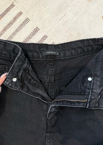 32 Beden Siyah MILLA Mini Kot Etek