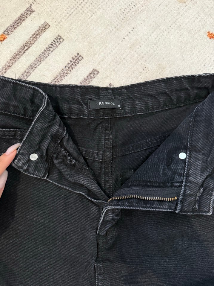 Siyah MILLA Mini Kot Etek - Görsel 4