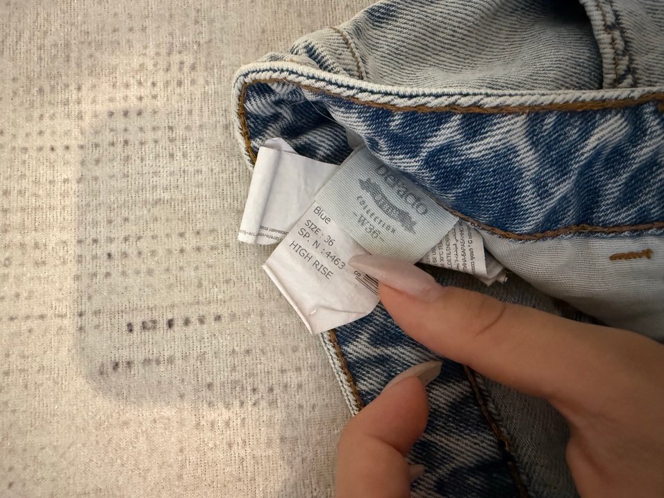 Düğmeli Bağlamalı Gri Mavi Mini Kot Şort - Görsel 3