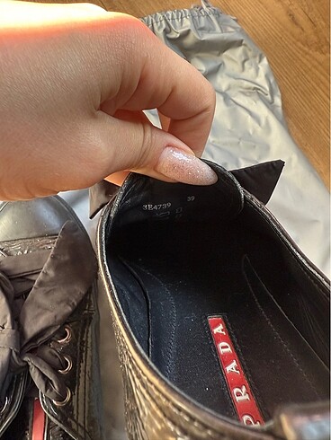 39 Beden siyah Renk Prada sneakers