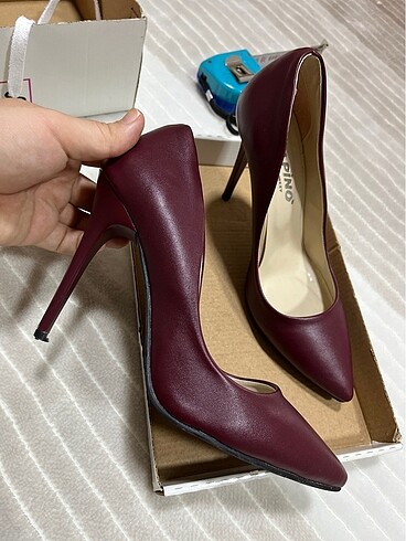 39 Beden bordo Renk Stiletto