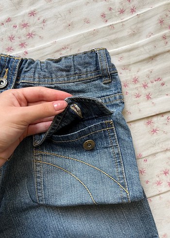 xs Beden Kadın Siyah Midi Denim Şort
