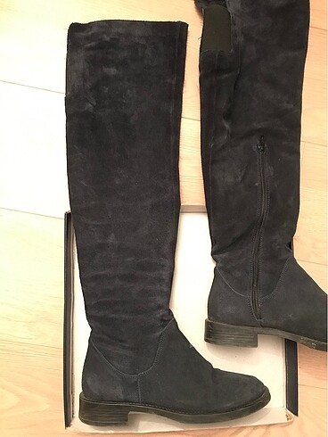 Zara Gerçek süet deri çizme