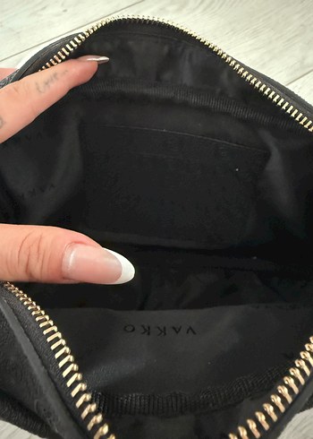 Vakko Deri Fermuarlı Kahverengi Kadın Clutch Çanta