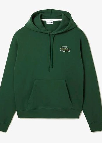 Lacoste unisex Yeşil Kapüşonlu Sweatshirt