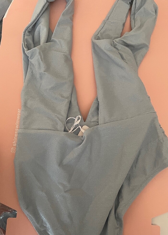 Aksesuarlı simli özel tasarım mayokini - Görsel 2