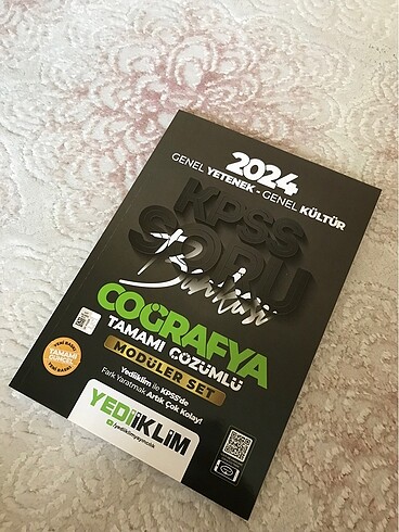 KPSS 2024 COĞRAFYA SORU BANKASI YEDİİKLİM
