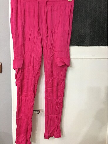 40 Beden pembe Renk Yazlık pantolon