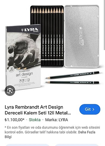 Beden Rembrandt çizim kalemleri