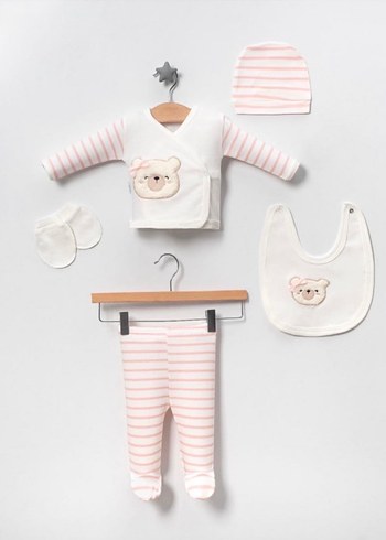 Ayıcıklı Çıtçıtlı Kız Bebek Hastane Çıkışı - Görsel 2