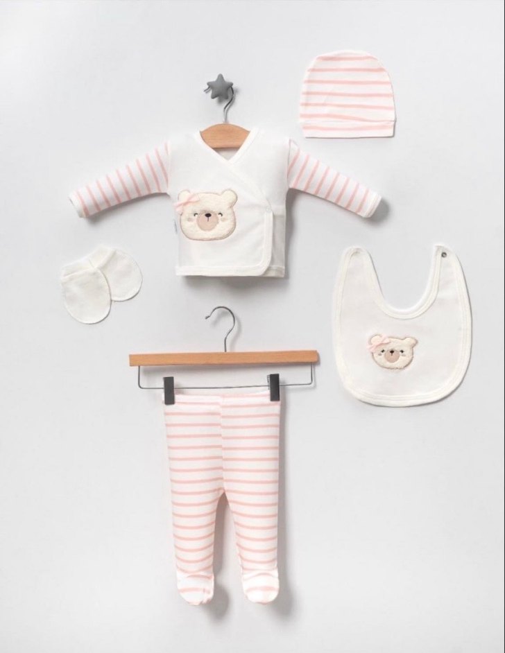 Ayıcıklı Çıtçıtlı Kız Bebek Hastane Çıkışı - Görsel 2