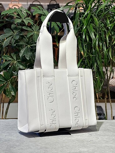 Beden siyah Renk Chloe Woody Tote