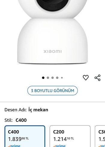 Beyaz Akıllı Video Kamera - Görsel 2