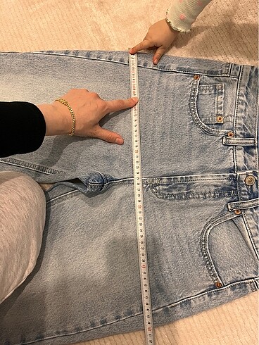 38 Beden mavi Renk Stradivarius D96 jean