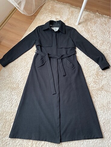 Puantiyeli trenchcoat