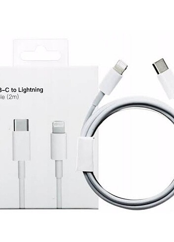 apple type c lightning 2m kablo ve şarj başlığı