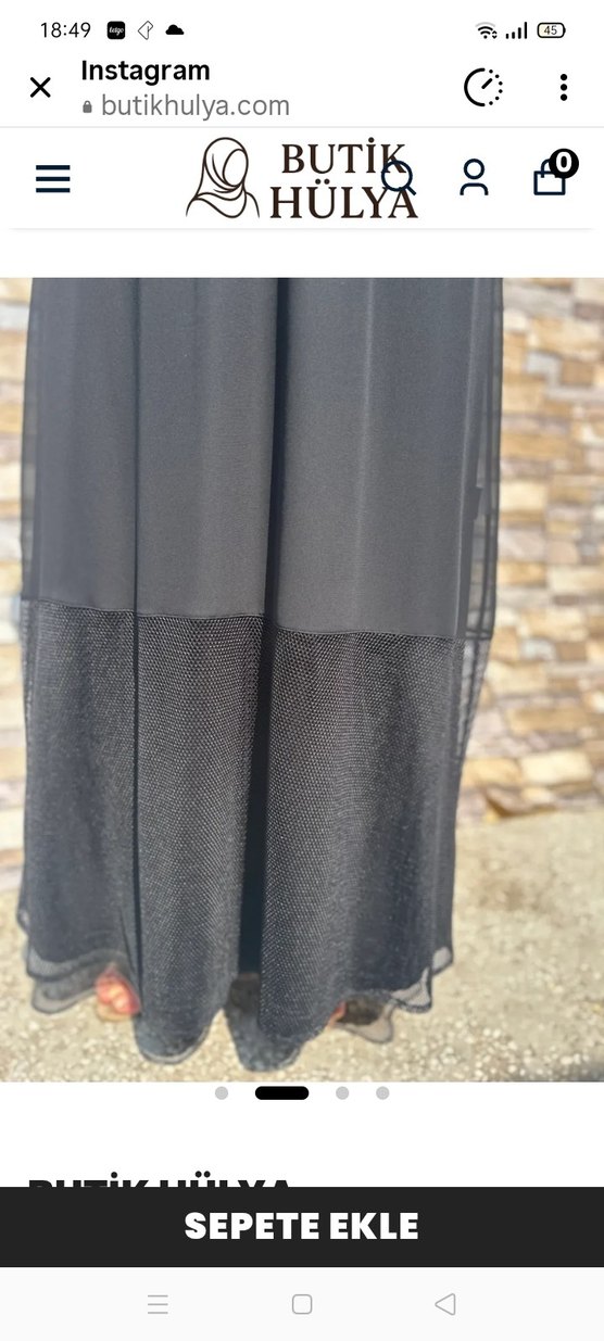 Sade Siyah Uzun Kollu Kadın Elbise - Görsel 4