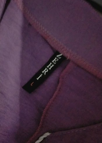 Mor Uzun Kollu Bohem Salaş Elbise - Görsel 4