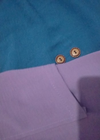 Mor Kısa Kollu Uzun Tunik - Görsel 5