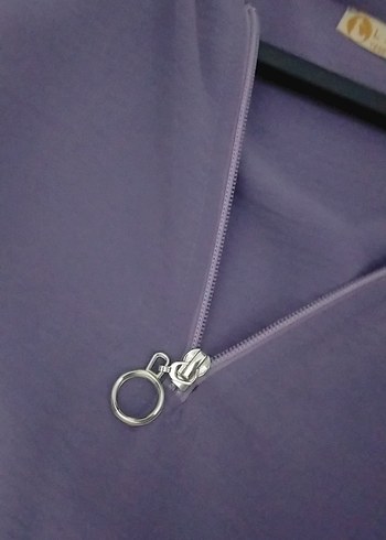 Mor Kısa Kollu Uzun Tunik - Görsel 6