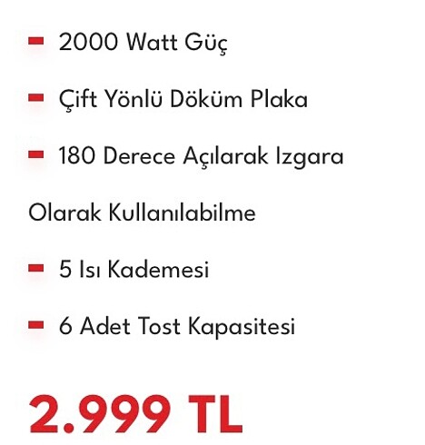 Vestel Tost makinası