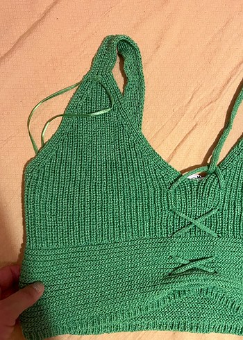 Koton Yeşil Bohem Örgü Bralet