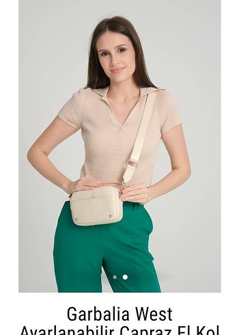 Zara Bej Ayarlanabilir Çapraz Kadın Çantası