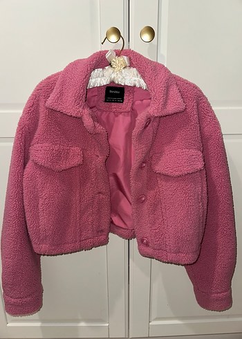 Bershka Pembe Kadın Ceket