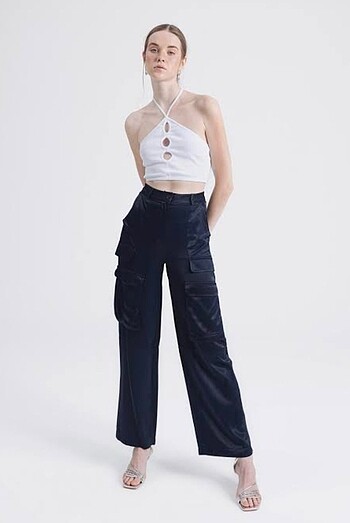 Zara Saten Kargo Pantolon