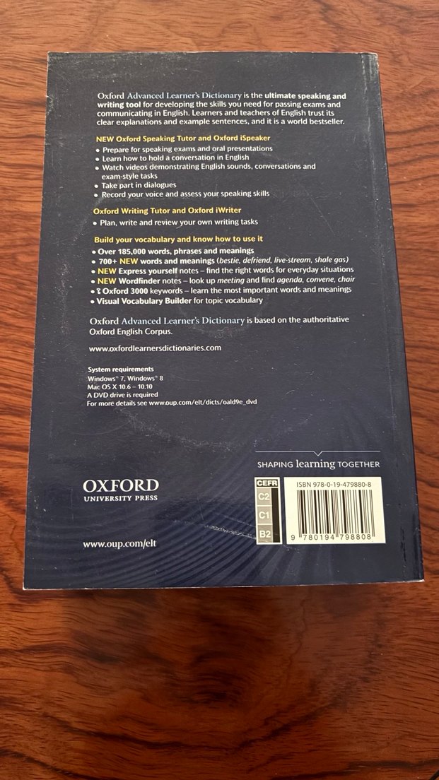 Oxford Advanced Learner's Dictionary 9. Baskı - Görsel 2