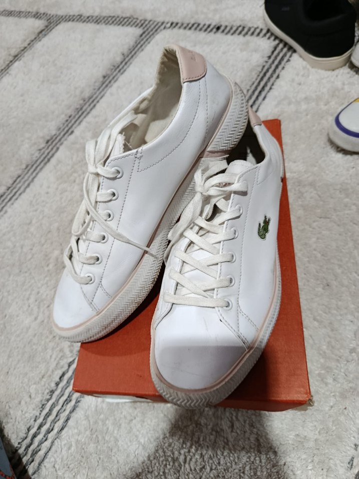 Beyaz Bağcıklı Kadın Spor Ayakkabı - Görsel 2