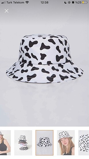 Desenli bucket şapka