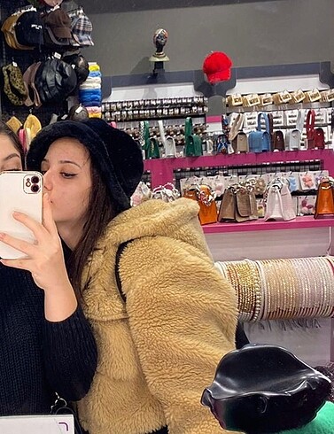 m Beden camel Renk Kısa teddy peluş