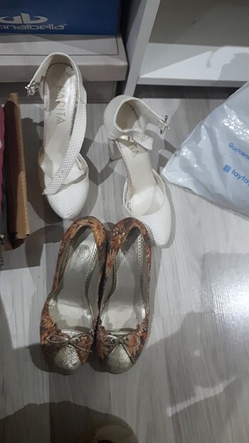 Yüksek topuk gelin ayakkabisi - Görsel 2