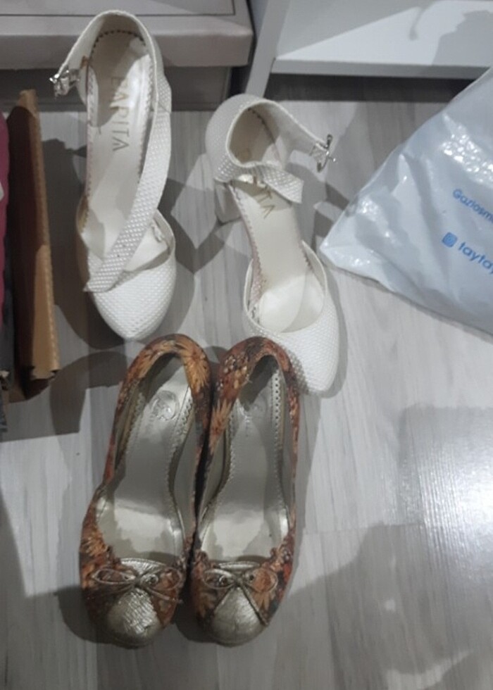 Yüksek topuk gelin ayakkabisi - Görsel 2